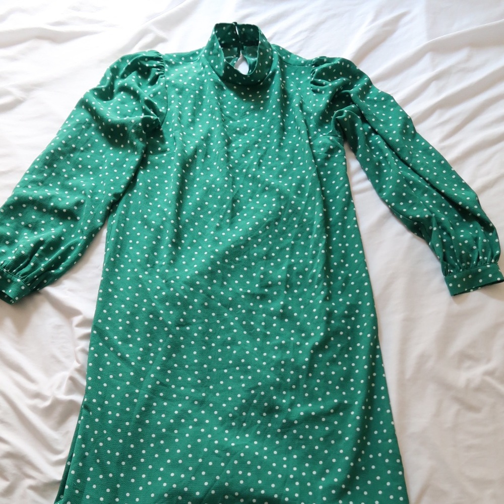ASOS Green Polka Dot Maxi Dress - Picture 2 of 3